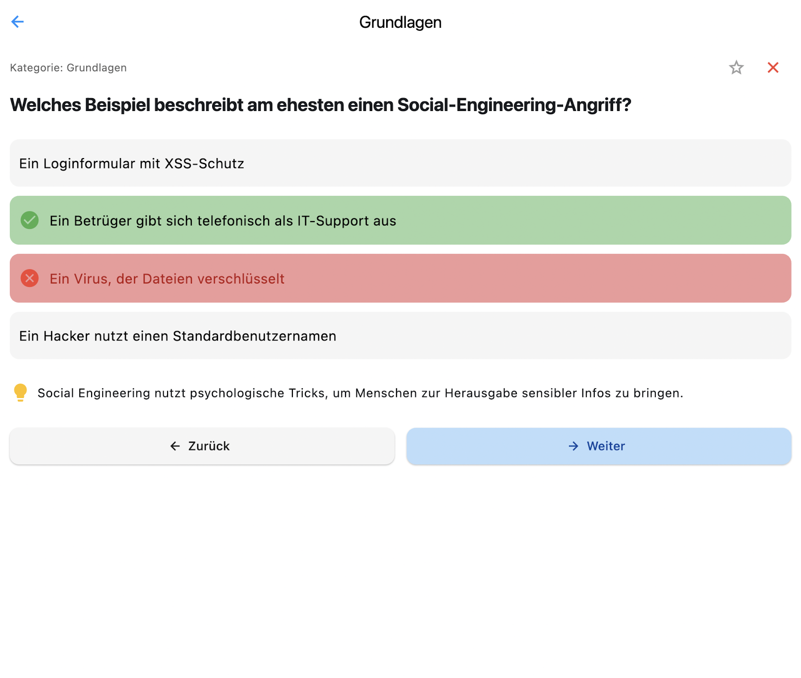 LearnAQuiz App – Screenshot
